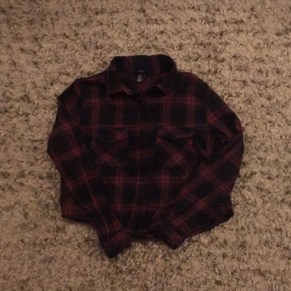 Forever 21 Cropped Flannel